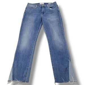 Frame Jeans Size 26 W27"xL26.5" Frame Le High Straight Jeans Stretch Blue Denim